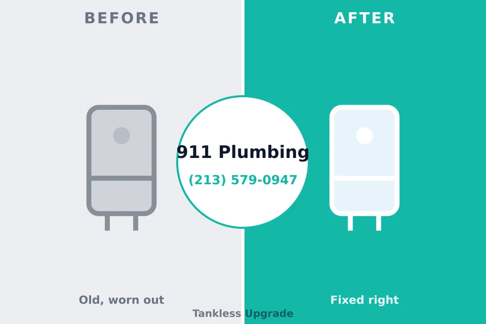 Before and after: plumbing company Suncoast Estates, FL